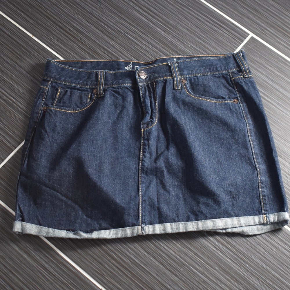 Jean Mini Skirt Size 10 Blue Denim